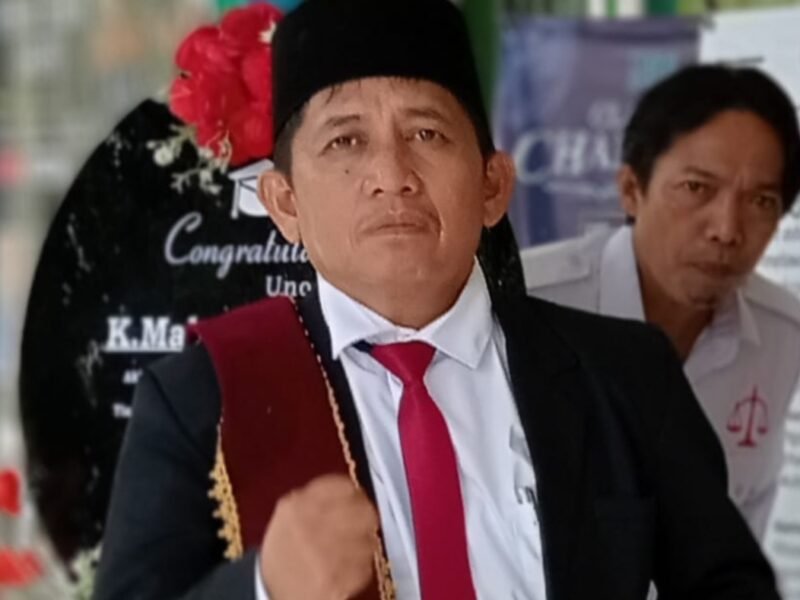 K. Mahmud Salim (Alumni STAI BS Lubuk Linggau, Prodi Hukum Tata Negara). Foto : dok. Pribadi Mahmud