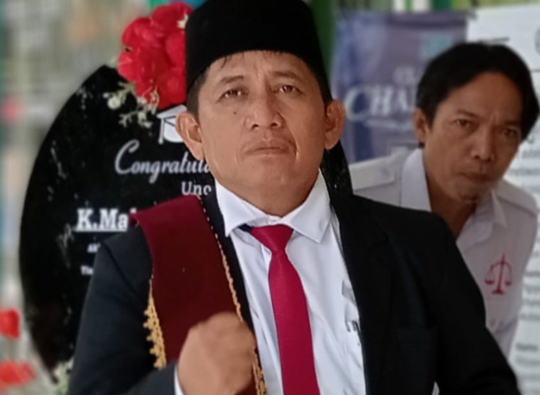 K. Mahmud Salim (Alumni STAI BS Lubuk Linggau, Prodi Hukum Tata Negara). Foto : dok. Pribadi Mahmud