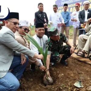 Pembangunan SMPIQ AR-RISALAH, Di Tandai Peletakan Batu Pertama