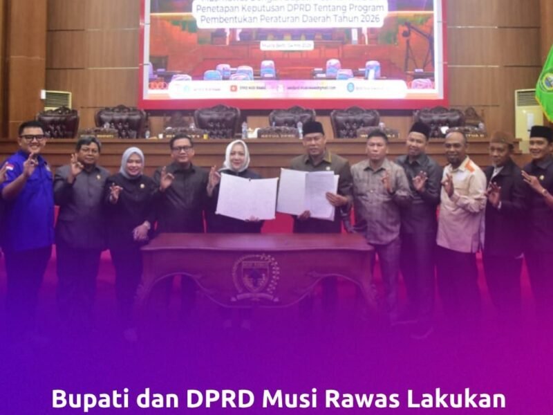 Rapat Paripurna DPRD Musi Rawas Sahkan Rekomendasi LKPJ Bupati 2025